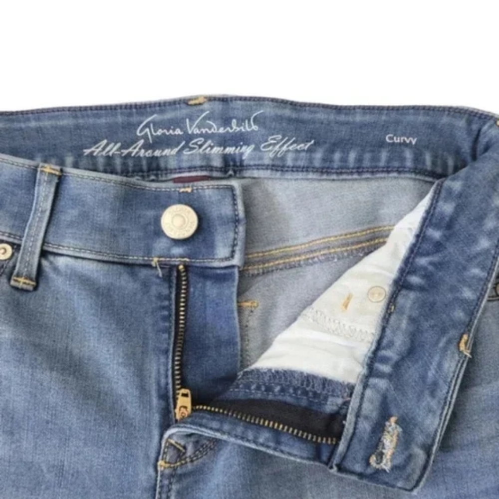 Gloria Vanderbilt Jeans Curvy Skinny Comfort Stretch Light Wash sz 4 - Picture 4 of 13